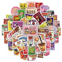 10/30/50/100Pcs Cartoon Snacks Food Graffiti Stickers Waterproof Phone Bike Motorcycle Cool Wall Car Sticker for Kids Toys Decal