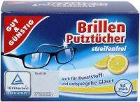 กระดาษสำหรับเช็ดทำความสะอาดหน้าจอมือถือ / เลนส์กล้อง / แว่นตา ยี่ห้อ brillen putztücher gut und günstig (54 ชิ้น/กล่อง) สินค้าพรีเมี่ยมนำเข้าจากเยอรมัน