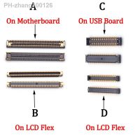 2-10x LCD Display Screen Flex FPC Connector For Samsung Galaxy A12 A125 A125F M12 M127 M127F USB Charger Charging Plug 48 78 Pin