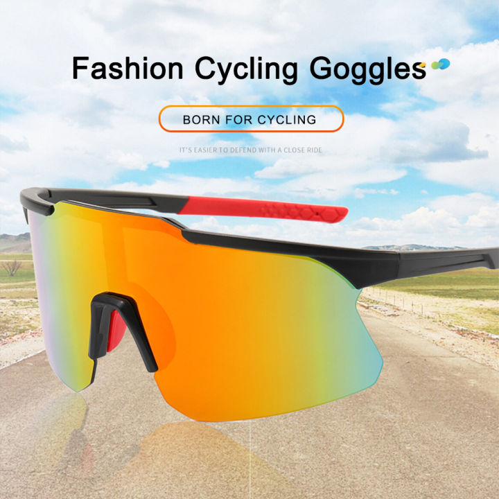 แว่นตาขี่จักรยานกลางแจ้ง-uv-ป้องกันกีฬาแว่นตาขี่จักรยานป้องกันลมป้องกันดวงตาอุปกรณ์ขี่จักรยาน