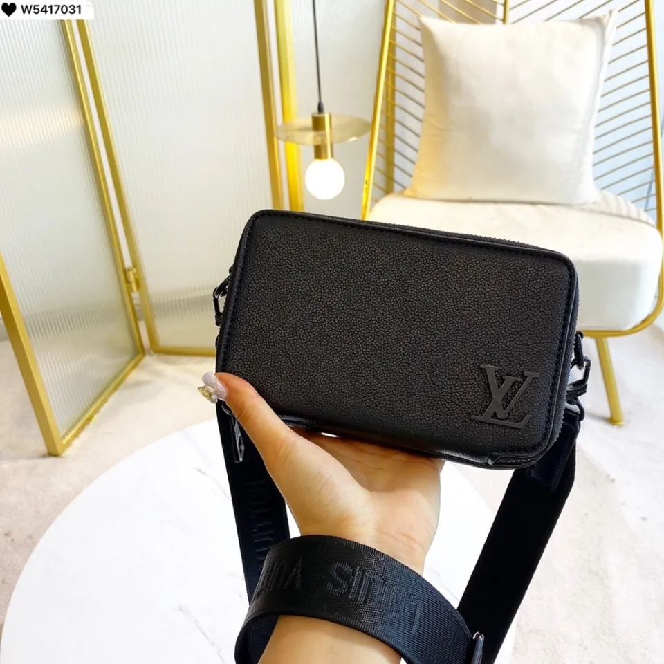 Louis Vuitton, Bags, Louis Vuitton Black Alpha Wearable Wallet With  Straps