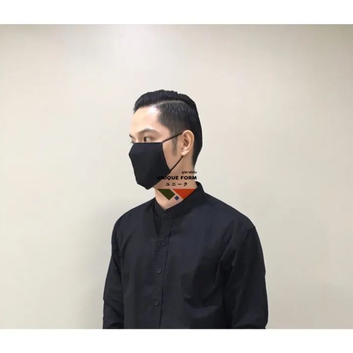 uniqueform-หน้ากากผ้าหนา3ชั้น-รับผลิตหน้ากากผ้าให้พนักงานในออฟฟิต-หรือทำแจก-เลือกสีได้ตามต้องการ