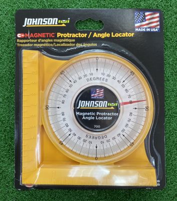 JOHNSON USA เครื่องวัดองศา,วัดมุมระดับแบบเข็มมีแม่เหล็ก รุ่น # 700 Made in U.S.A