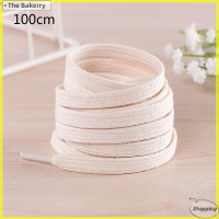 [The Bakerry] 1คู่100cm/120cm/140cm/160cm Cotton หนาแบนเชือกผูกรองเท้ากีฬา Casual SHOE Lace