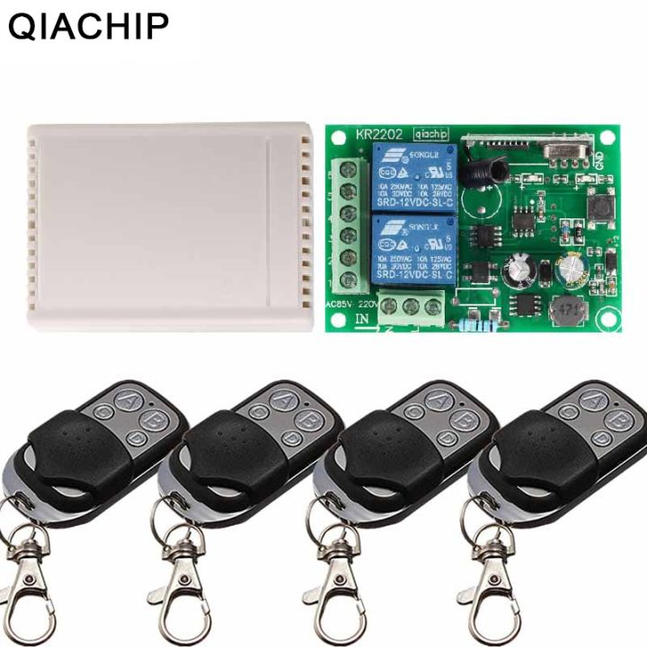 QIACHIP Wireless Remote Control Light Switch 220V Receiver