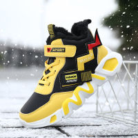 Winter Children Shoes for Boy Sneakers Kids Casual Shoes Leather Running Footwear Trainers Snowfield Fashion Warm Cotton Shoes