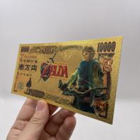 We Have More Manga Japan the Legend of Z-E-L-DA Anime 10000 Yen Gold Banknotes Classic Childhood Memory Souvenir Collection Gift