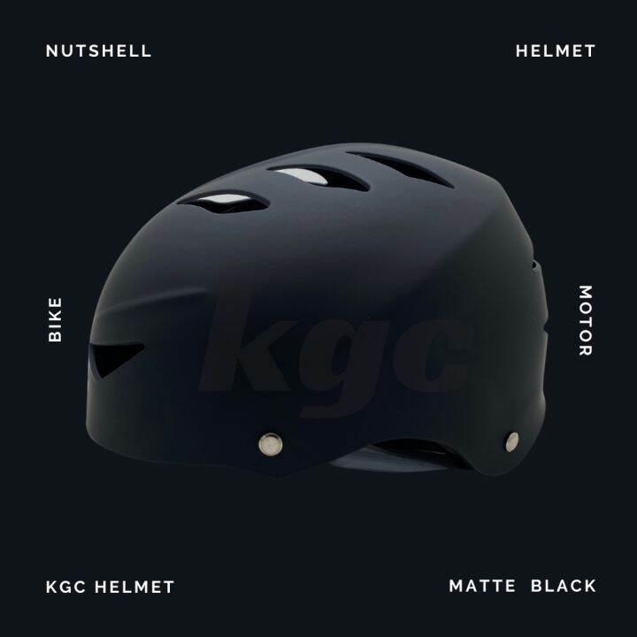 Nut shell helmet Aidy Open-Face Motorcycle Matte Nutshell Helmet ...