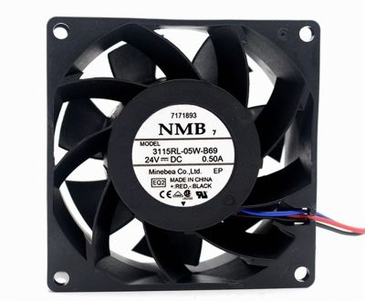 NMB 3115RL-05W-B60แท้/B70/B69/B66 24V 8038พัดลมอินเวอร์เตอร์