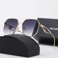 New heavy metal mans box pradaˉsunglasses fashion hollow legs outdoor street drivers business sunglasses.