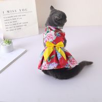 Cat Clothes Dress Costumes for Cat Cute Spring Summer Thin Kitty Skirt Pet Little Cat Teddy Bear Puppy Dog Animal Skirt Suit Clothing Shoes Accessorie