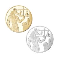 【CW】 Gold Plated Egypt Death Protector Anubis Coin Copy Coins Egyptian Of Commemorative Collection