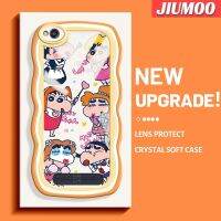 JIUMOO เคสสำหรับ Xiaomi Redmi 4A 5A เคส6A ลายการ์ตูนเครยอนชินจังซุกซนดีไซน์ใหม่กรอบคลื่นโคโลเรียซอฟท์กันกระแทกแบบใสเคสมือถือโปร่งใสลายกล้องถ่ายรูปที่สร้างสรรค์เคสซิลิกาเจลฝาครอบป้องกัน