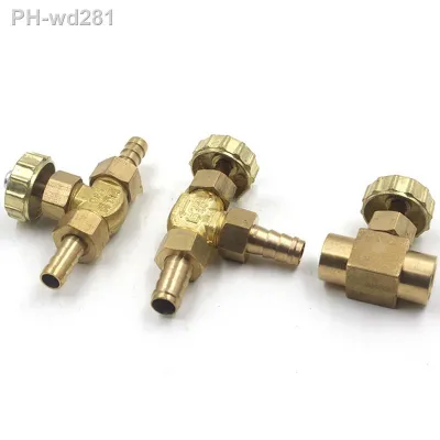 8mm 10mm Hose Barb 1/8 quot; 1/4 quot; BSP Female Thread Two Way Brass Needle Valve Regulating Control Valve Pipe Fitting