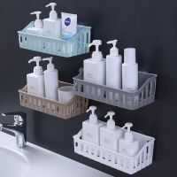 [Like Activities] No Punching DrainBasket BathroomShelfPlastic Wall Hanging Toilet Toilet SundriesRack