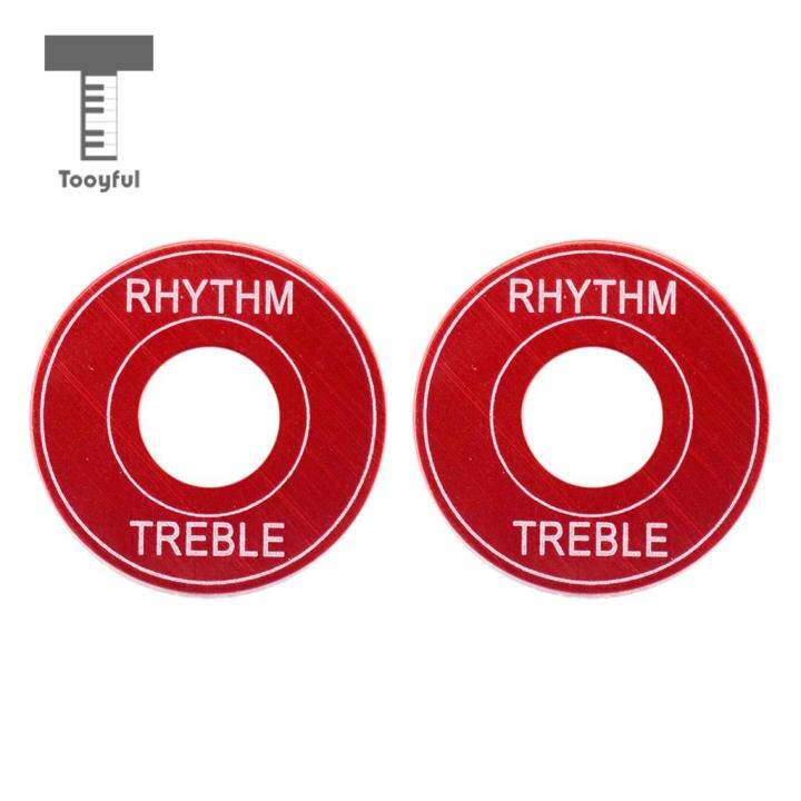 tooyful-pack-of-2-guitar-toggle-switch-plates-washers-rythm-treble-rings-diy-for-lp-electric-guitar-replacement-parts