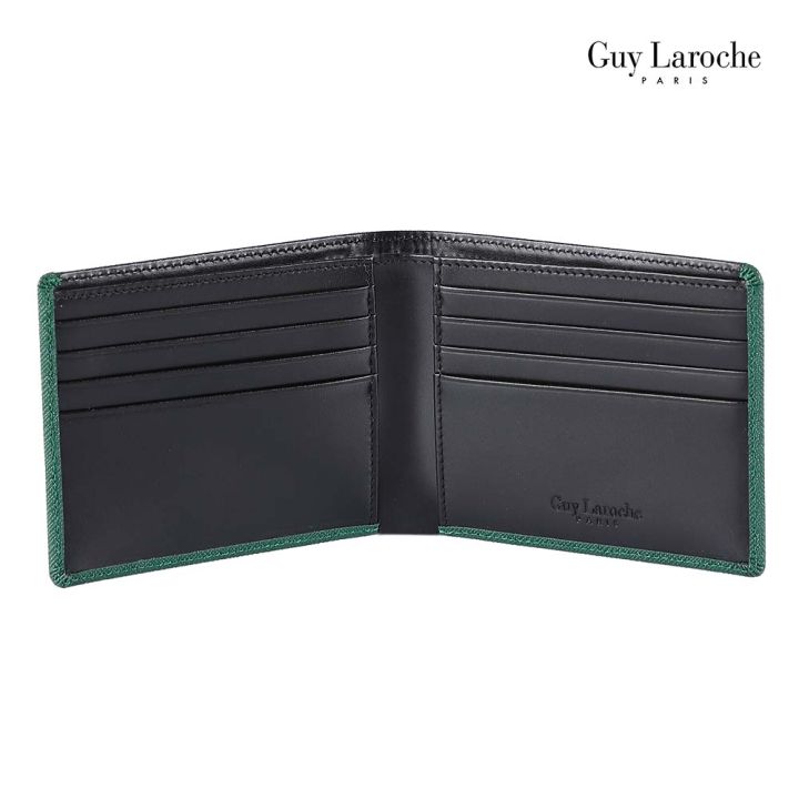 guy-laroche-กระเป๋าสตางค์พับสั้น-รุ่น-mgw0321-สีเขียว