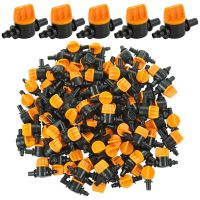 ↂ☑❒ 10-30PCS 6mm To 1/4 Inch Mini Valve Garden 4/7mm Hose Barbed Water Flow Switch Control Valve Drip Irrigation Dripper Connector