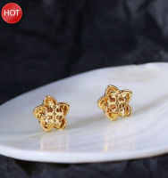 Tory Burch Stud Earrings แฟชั่น Creative And Simple Small Flower Logo Daily Stud Earrings For Girls【high-quality】