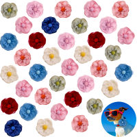 50pcs Dog Accessories Flowre Collar Sliding Dog Bow Tie Small Dog Grooming Accessories Dog Bowties Collar Accessories