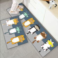 Cartoon Cat Cat Pattern Living Room Rugs Non-Slip Home Entrance Carpet Door Mat Hallway Bedroom Bathroom Mat Kitchen Floor Mat