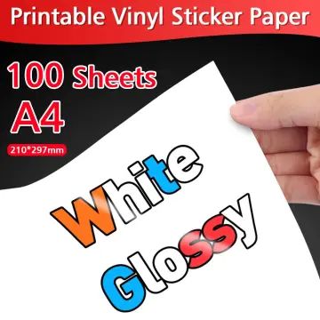 HTVRONT 20PCS Translucent A4 Printable Vinyl Sticker Paper Self