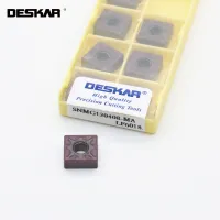 10PCS DESKAR SNMG120404 SNMG120408 HA MA HS LF6018 เครื่องตัดกลึง CNC ตัดคาร์ไบด์แทรกการกลึงภายนอกสําหรับสแตนเลส