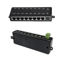 POE Injector 8 Ports PoE Power Adapter Ethernet Power Supply for CCTV Network POE Camera Power Over Ethernet