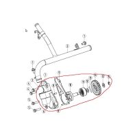 250cc เครื่องยนต์ปั๊มน้ำสำหรับ Yamaha Loncin MT250 Kayo KT250 Hengjian 2ครั้ง DT230รถจักรยานยนต์จักรยานสกปรกมู่เล่ TSE250