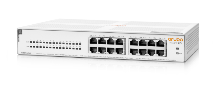 aruba-poe-switch-instant-on-1430-16g-124w-r8r48a-เน็ตเวิร์กสวิตช์-ของแท้-ประกันศูนย์ตลอดอายุการใช้งาน