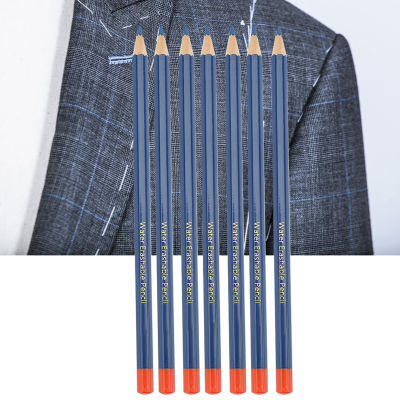 ดินสอสี12ชิ้น/เซ็ตมีด้ามจับไม้แบบละลายน้ำได้สำหรับเสื้อผ้ารองเท้าปากกาเขียนผ้าดินสอจาระบีแบบมืออาชีพ