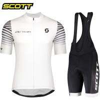 ☢ Summer Pro Team SCOTT Cycling Jersey 19D Gel Bib Set Bike Clothing Ropa Ciclismo Bicycle Wear Clothes Mens Short Maillot Culotte