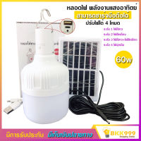 หลอดไฟ LED พลังงานแสงอาทิตย์ รุ่น VJP-112 ปรับได้ 4 โหมด ไฟสีขาว ไฟสีเหลือง ไฟฉุกเฉิน กันน้ำได้ 60w ชาร์จแบตมือถือได้