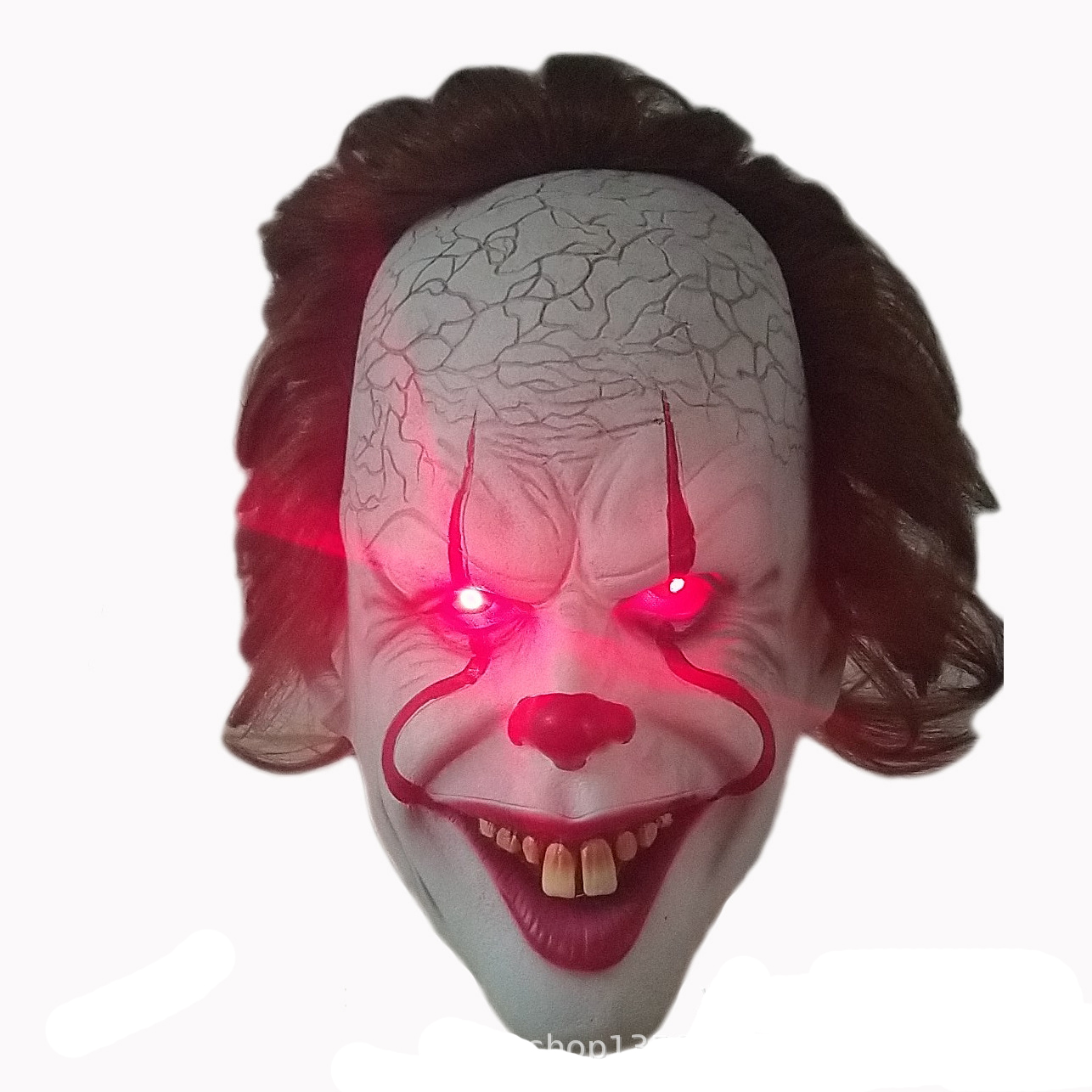 It Halloween Mask Creepy Scary Pennywise Clown Full Face Horror 2019 Movie Joker Costume Party Festival Cosplay Prop Decoration White 