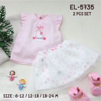 ELEGANT KIDS - เสื้อผ้าเด็กเล็กน้องผู้หญิง pink pointell
