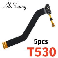 AliSunny 5Pcs ชาร์จพอร์ต Flex Cable สำหรับ SamSung Tab4 10.1 SM-T530 T531 T533 Charger พอร์ต USB Dock Connector อะไหล่ซ่อม