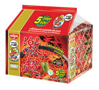 Nissin นิชชิน บะหมี่กึ่งสำเร็จรูปรสเอ็กตรีมไก่เผ็ด(แพค5ซอง)