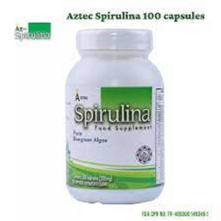 SPIRULINA AZTEC FDA APPROVED 100 CAPSULES FOOD SUPPLEMENT Lazada PH