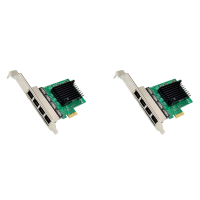 2X Pci-E X1 Gigabit Network Card Pci-Express 4 Port Ethernet Network Card Rtl8111F Ethernet Lan Card