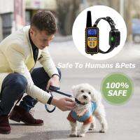 ZZOOI Waterproof Pet Dog Anti Barking Device Rechargeable 800m Anti Barking Dog Collar 100 Gears Adjustable Kits with Remote Control