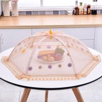 [COD] New vegetable size optional summer folding food anti-fly lace round dining