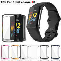 เคสป้องกันหน้าจอสำหรับ Fitbit Charge 6 5 Ultra Slim Soft TPU Watch ฝาครอบป้องกันสำหรับ Fit Bit Charge5อุปกรณ์เสริม Charge6