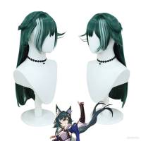 Honkai: Star Rail Yukong Cosplay Wig Anime Women Hair Long Green Hairpiece Heat Resistant Synthetic Halloween Party