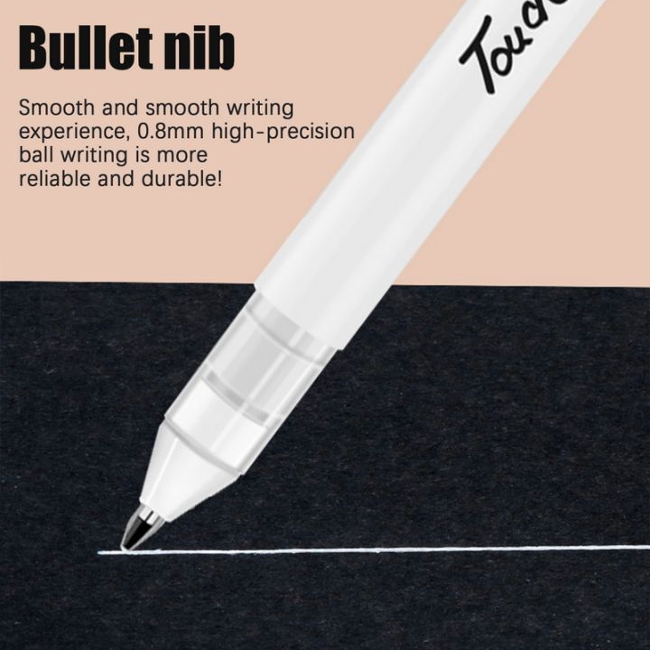 twsarest-ปากกาปากกาไฮไลต์เงาคุณภาพสูงขนาด0-8มม-3ชิ้นสำหรับสำนักงานนักเรียนทำรายงานด้วยมือปากกามาร์กเกอร์โน๊ต