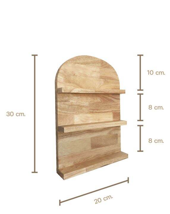 พรีออเดอร์-2-3-วัน-ชั้นวางสไตล์มินิมอล-ชั้นวางไม้-ชั้นวางอเนกประสงค์ทรงโค้ง-ทำจากไม้ยางพาราประสาน-แท้100-เกรด-a-มี-2-ขนาด