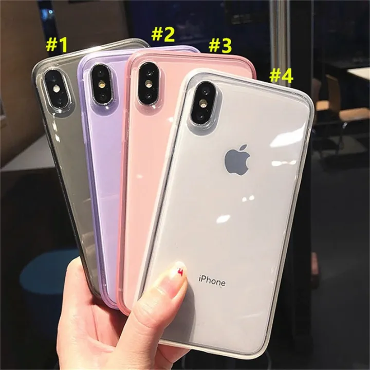 Creative Solid Candy Color Black White Pink Green Clear Soft Case for iPhone  12 12pro 12promax 12 Pro Max 11 11pro 11proMax 7 8 7plus 8plus X XR XS MAX  6 6s 6plus 6sPlus SE(2020) | Lazada PH