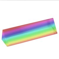10cm 4" Optical Glass Triple Triangular Prism Physics Teaching Spectrum