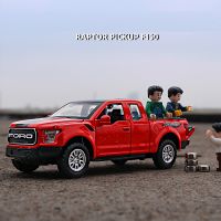 High Simulation Diecast 1/32 FORD Raptor Pickup F150 Alloy Car Model Off-road Vehicles Collective Children Boys Toys Kids Gift