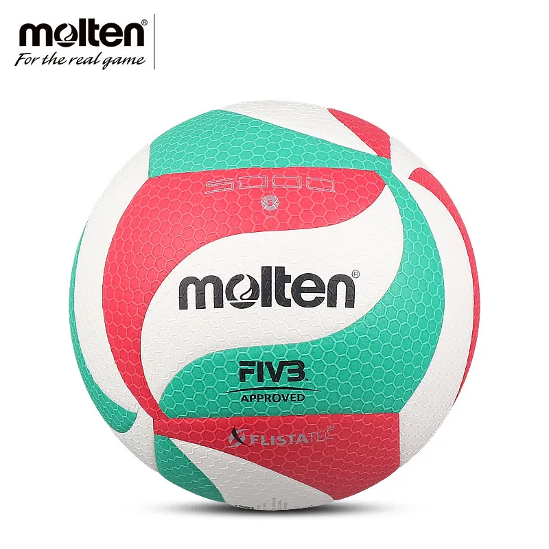 Original Moltens Volleyball 5000 Size 5 Ball PU Leather Free