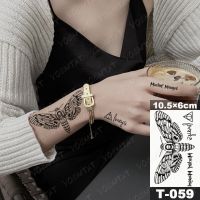 Waterproof Temporary Tattoo Sticker Moth Butterfly Wolf Snake Deer Panda Animal Flash Tatto Women Men Kids Body Art Fake Tattoos Stickers